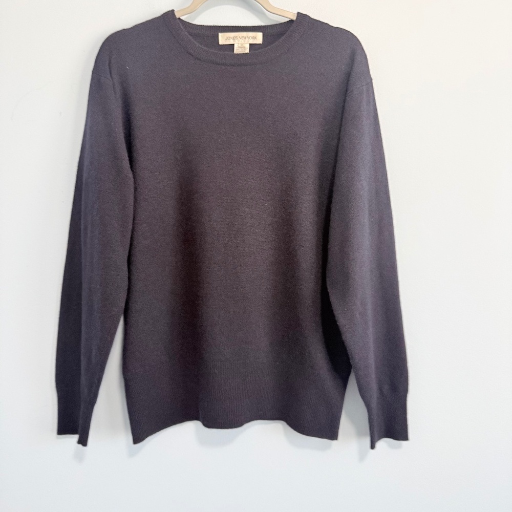 Jones New York Men’s Black Wool Sweater Size M‎